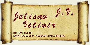 Jelisav Velimir vizit kartica